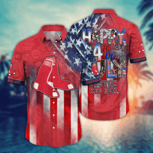 Boston Red Sox MLB Hawaii Shirt Independence Day, Summer Shirts  For Men Women