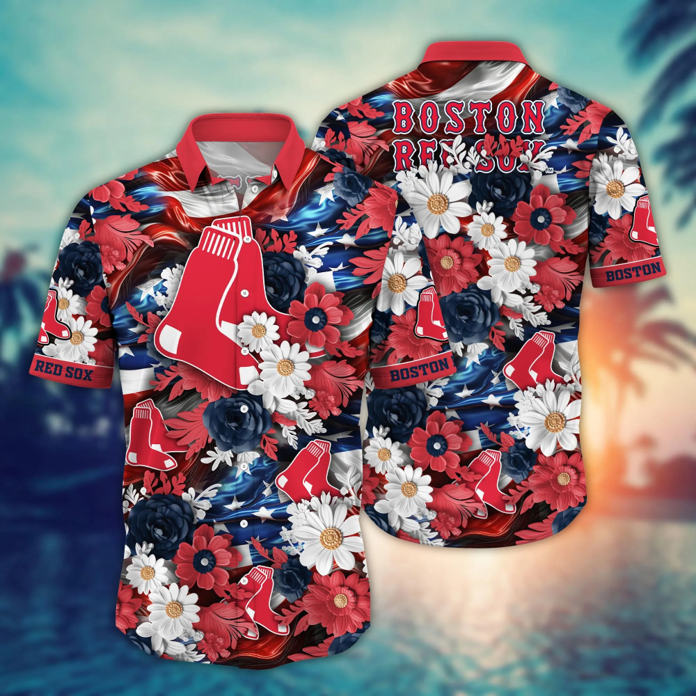 Boston Red Sox MLB Hawaii Shirt Independence Day, Summer Shirts