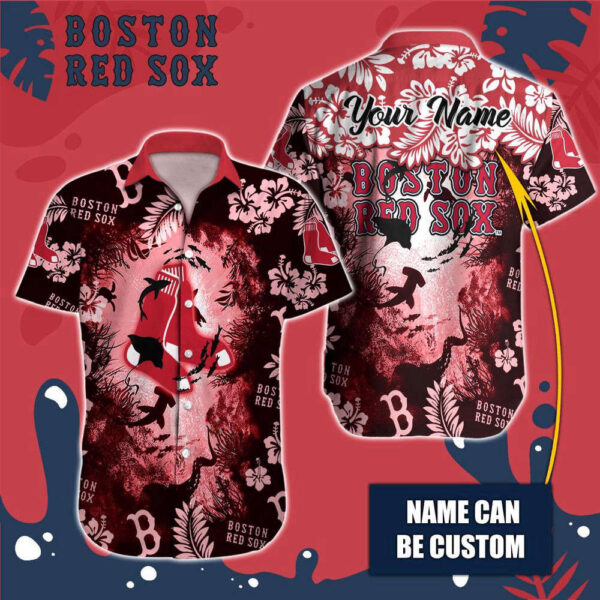 Boston Red Sox MLB-Hawaiian Shirt Custom  For Men Women
