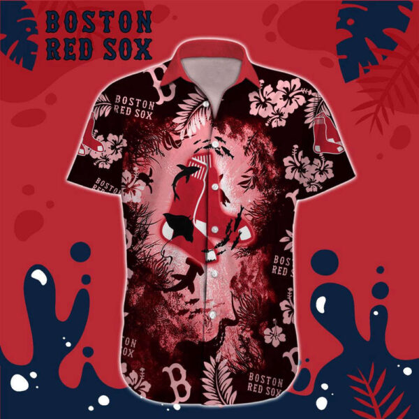 Boston Red Sox MLB-Hawaiian Shirt Custom  For Men Women