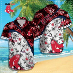Authentic Boston Red Sox MLB Hawaiian Shirt - Q-49376