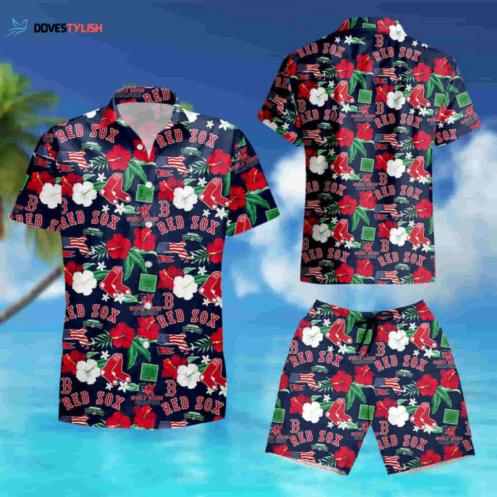Boston Red Sox MLB Men s City Style Hawaiian Shirt – Summer Shirt for Fans