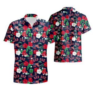 Boston Red Sox MLB Men s City Style Hawaiian Shirt – Summer Shirt for Fans