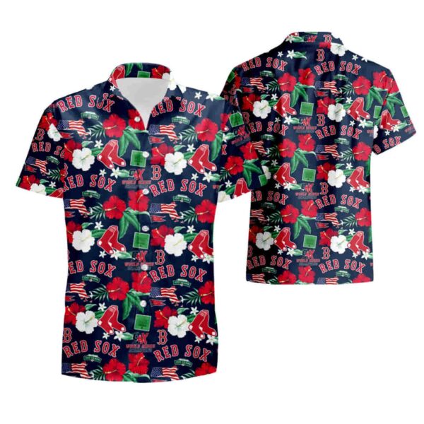 Boston Red Sox MLB Men s City Style Hawaiian Shirt – Summer Shirt for Fans