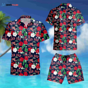 Boston Red Sox MLB Men s City Style Hawaiian Shirt - Summer Shirt for Fans