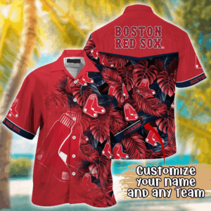 Boston Red Sox MLB Summer Hawaii Shirt And TShirt, Custom Football Shirts