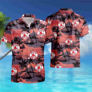 Official Boston Red Sox MLB Tommy Bahama Hawaiian Summer Shirt