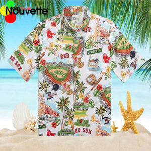 Official Boston Red Sox Hawaiian Shirt - Scenic Design for Fans
