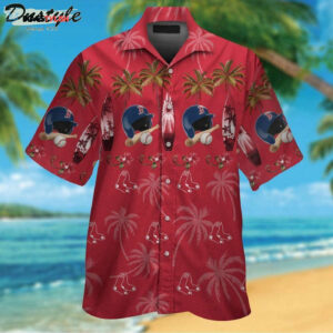 Boston Red Sox Tropical Aloha Hawaiian Shirt - Official MLB Merchandise
