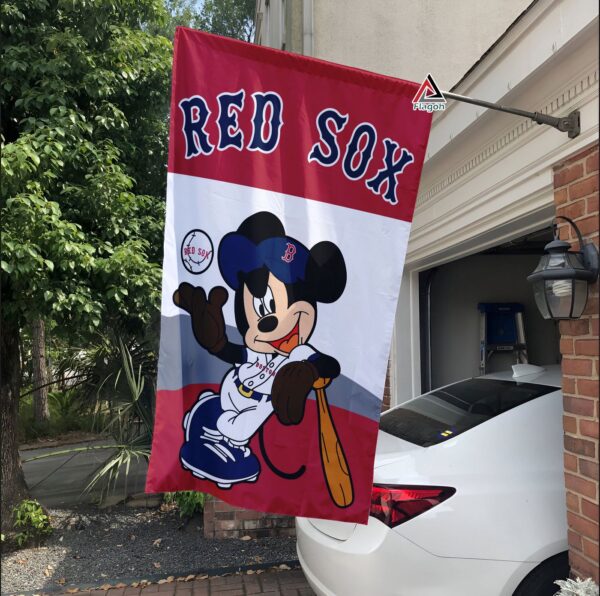 Boston Red Sox x Mickey Baseball Flag MLB Premium Flag – Limited Edition