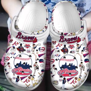 Breathable Atlanta Braves Clogs Gift for Men Women
