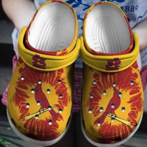 Breathable St Louis Cardinals Yellow Clogs Gift for Men Women