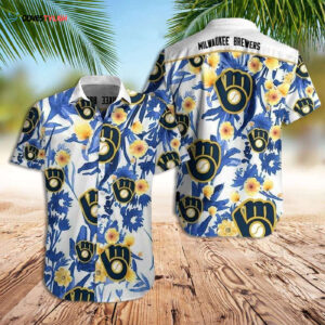 Milwaukee Brewers Hawaiian Shirt - Official MLB Merchandise