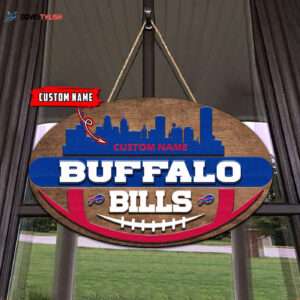 Buffalo Bills 2 Layers Wooden Sign - Home Decor Gift