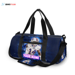 Buffalo Bills 91 Ed Oliver Personalized Name Travel Bag Gym Bag