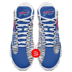 Personalize Your Style with Custom Buffalo Bills Air Jordan 13 Sneakers - Size 10 5