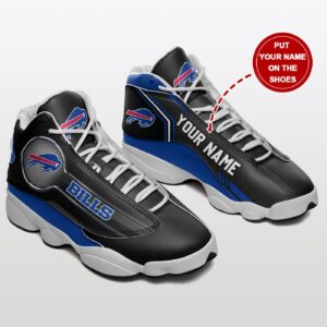 Personalized Buffalo Bills Air Jordan 13 Sneakers - Custom Name Option - Size 12
