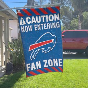 Buffalo Bills Fan Zone Flag, NFL Welcome Sport Flag – House Garden Decor Gift