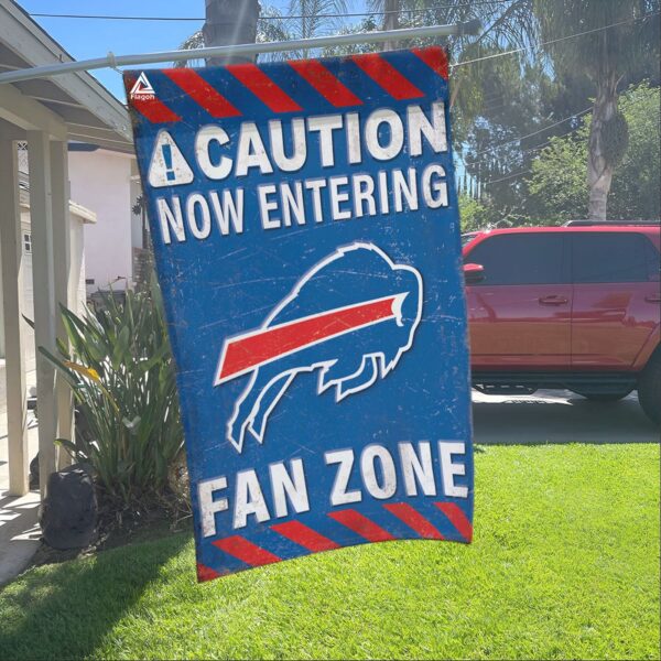 Buffalo Bills Fan Zone Flag, NFL Welcome Sport Flag – House Garden Decor Gift