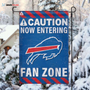 Buffalo Bills Fan Zone Flag, NFL Welcome Sport Flag - House Garden Decor Gift