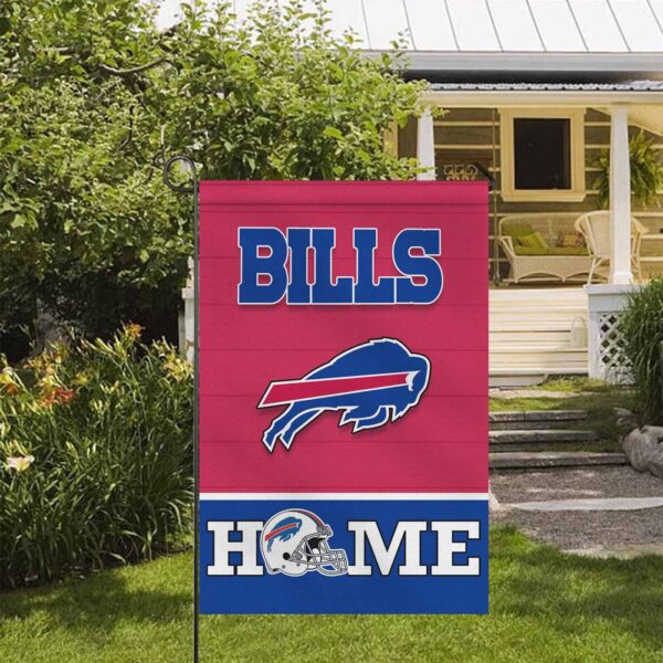 Buffalo Bills Football Flag, Billy Buffalo Mascot Personalized Football Fan Welcome Flags, Custom Family Name NFL Decor – House Garden Decor Gift