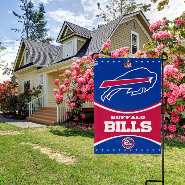 Buffalo Bills Football Team Flag, NFL Premium Two-sided Vertical Flag – House Garden Decor Gift