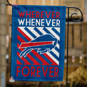 Buffalo Bills Forever Fan Flag, NFL Sport Fans Outdoor Flag - House Garden Decor Gift