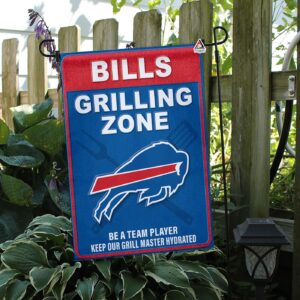 Buffalo Bills Grilling Zone Flag, Bills Football Fans BBQ Flag – House Garden Decor Gift