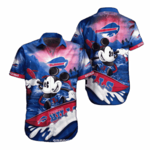 Buffalo Bills Hawaiian Shirt Mickey Pattern All Over Print Gift For Fans