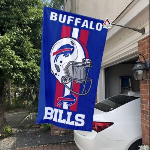 Buffalo Bills Helmet Vertical Flag, Bills NFL Outdoor Flag – House Garden Decor Gift