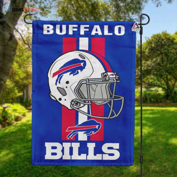 Buffalo Bills Helmet Vertical Flag, Bills NFL Outdoor Flag – House Garden Decor Gift