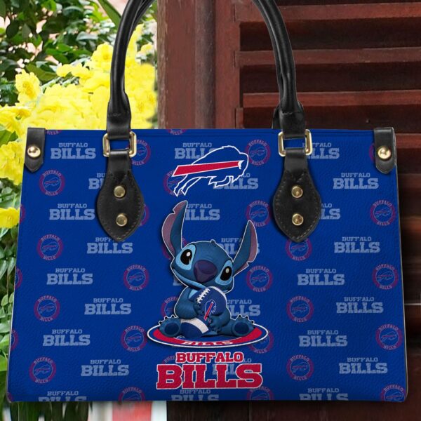 Buffalo Bills Stitch Women Custom Name Leather Hand Bag