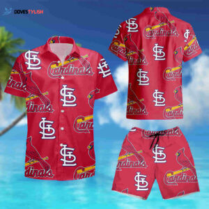 Red St Louis Cardinals Hawaiian Shirt for Summer Cardinal Hawaii Shirt