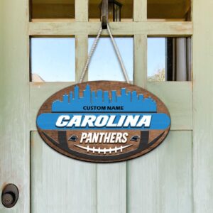 Carolina Panthers 2 Layers Wooden Sign - Home Decor Gift 3