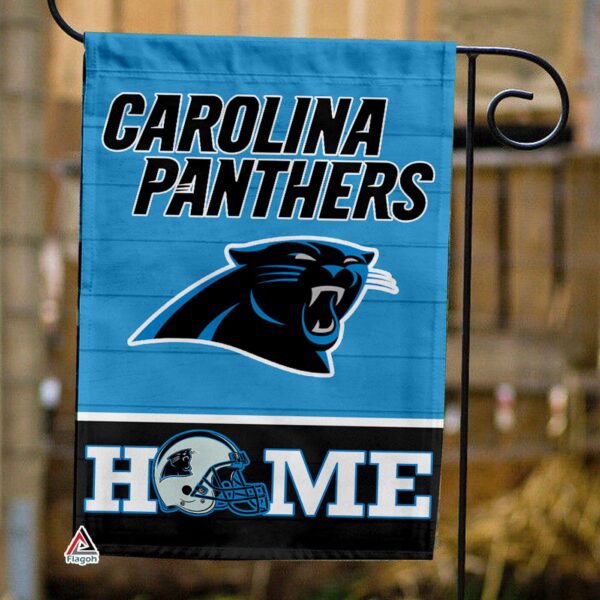 Carolina Panthers Football Flag, Sir Purr Mascot Personalized Football Fan Welcome Flags, Custom Family Name NFL Decor – House Garden Decor Gift