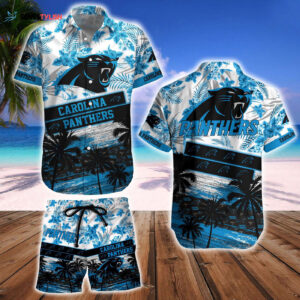 Carolina Panthers Hawaiian Shirt And Beach Short - Gift for Men Women