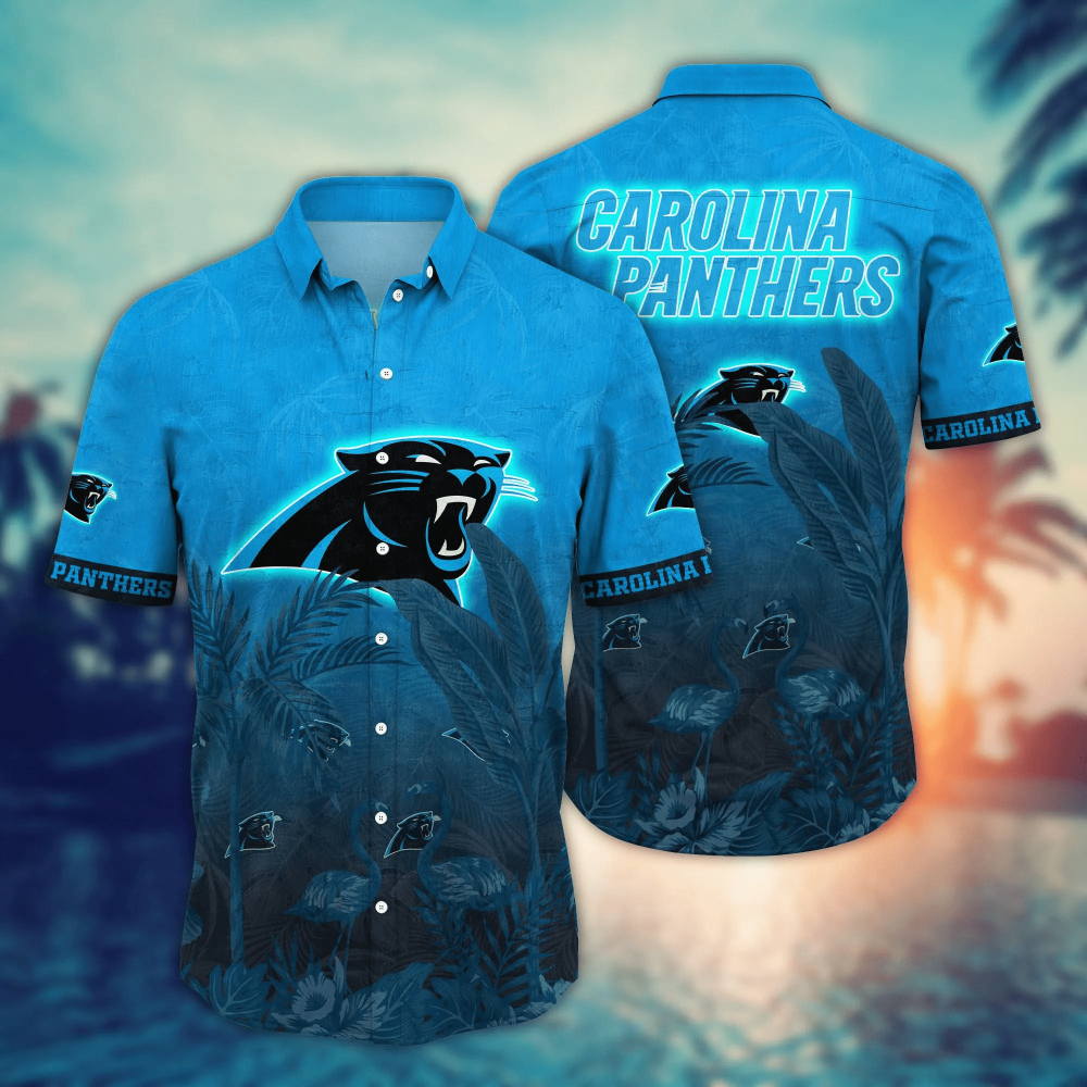 Carolina Panthers NFL Flower Hawaii Shirt   For Fans, Summer Football Shirts