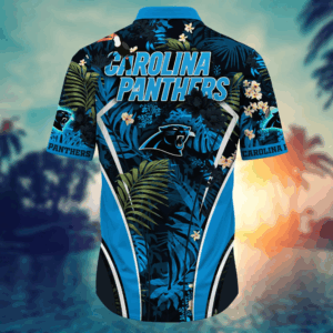 Carolina Panthers NFL Flower Hawaii Shirt   For Fans, Summer Football Shirts