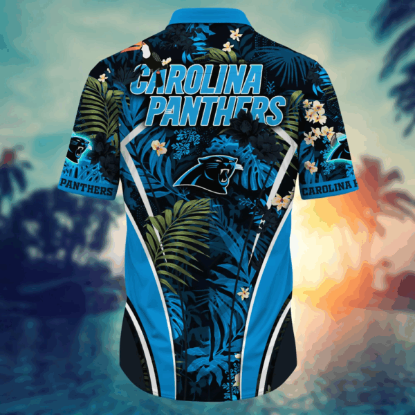 Carolina Panthers NFL Flower Hawaii Shirt   For Fans, Summer Football Shirts