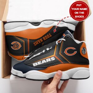 Personalized Chicago Bears Air Jordan 13 Sneakers – Custom Name Option – Limited Edition
