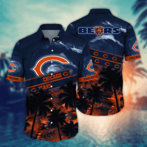 Chicago Bears NFL Flower Hawaii Shirt  For Fans, Summer Football Shirts
