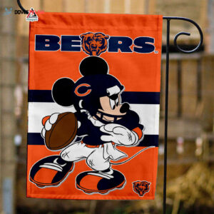 Chicago Bears x Mickey Football Flag, NFL Premium Flag - House Garden Decor Gift