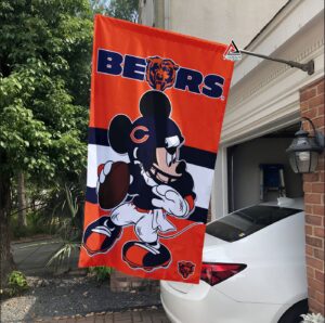 Chicago Bears x Mickey Football Flag, NFL Premium Flag – House Garden Decor Gift