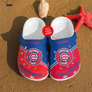 Chicago Cubs Custom Name Clogs Shoes Crocband Clog Comfortable Water Shoes