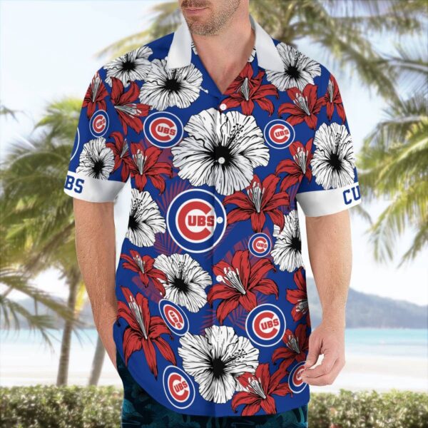 Chicago Cubs Tropical Floral Hawaiian Shirt – Aloha Style for Baseball Fans