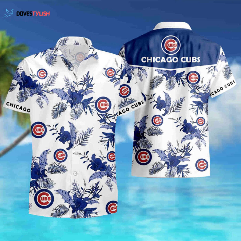 Chicago Cubs Hawaiian Floral Summer Vacation 3D T Shirt Hoodie – Model 1111
