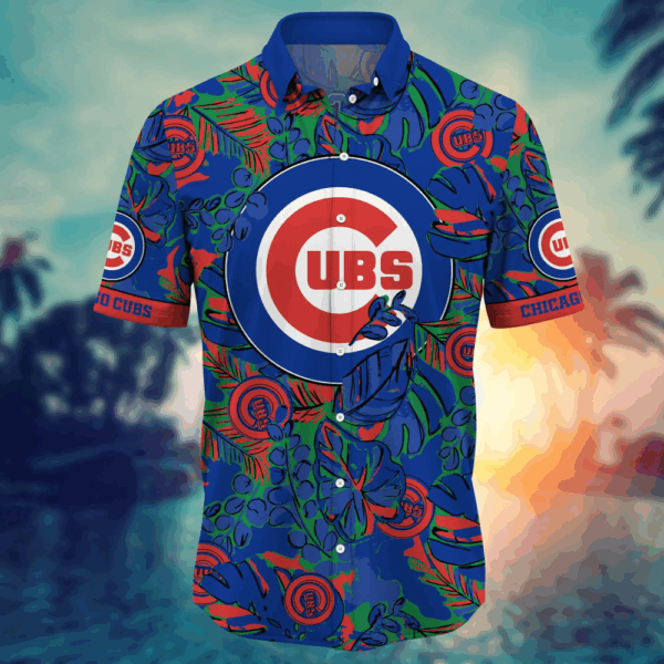 Chicago Cubs MLB Flower Hawaii Shirt  For Fans, Summer Football Shirts
