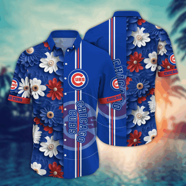 Chicago Cubs MLB Flower Hawaii Shirt And Tshirt For Fans, Summer Football Shirts
