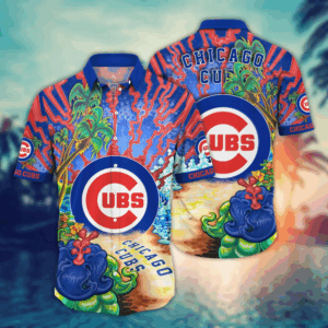 Chicago Cubs MLB Flower Hawaii Shirt   For Fans, Summer Football Shirts