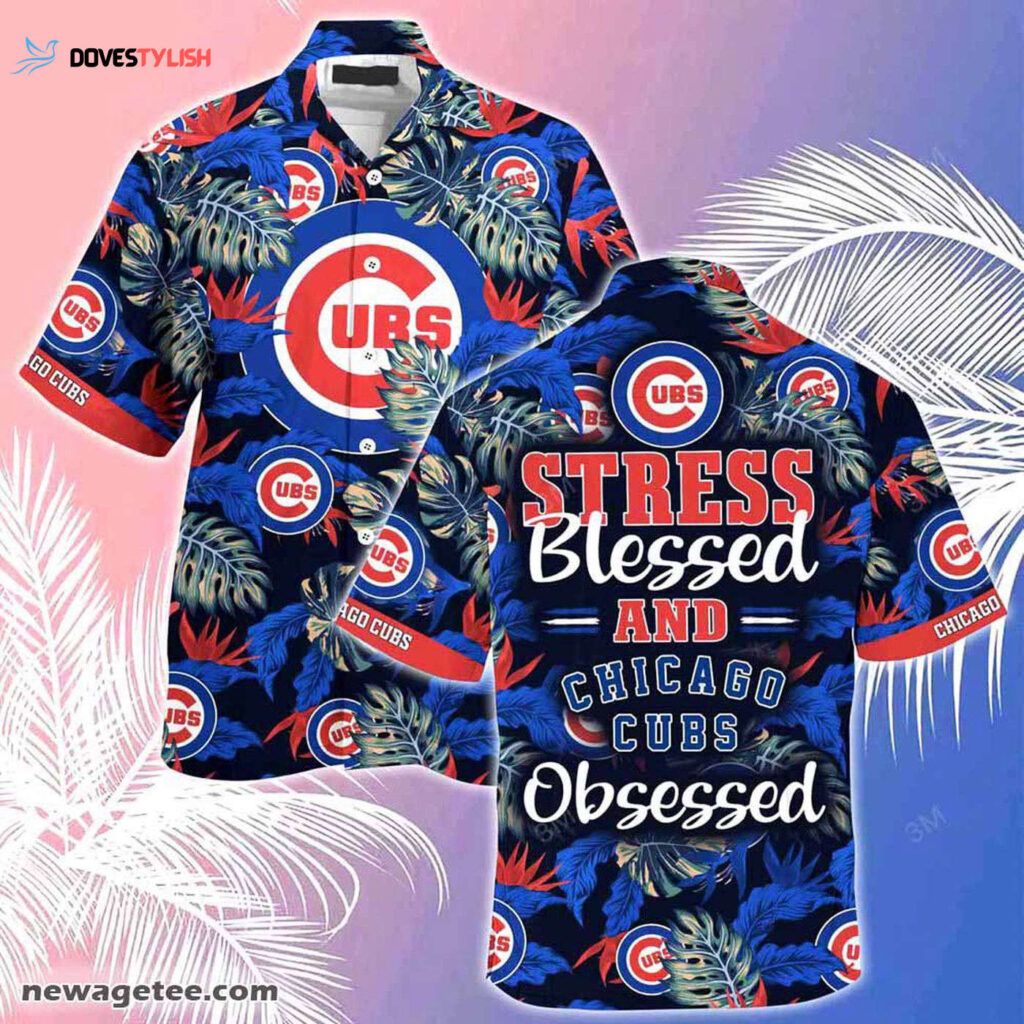 Chicago Cubs MLB Hawaiian Shirt – Stress Blessed Obsessed Summer Beach Style